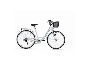 DaCapo Citybike 28'' Papilio mit Korb und 6-Gang-Schaltung - Das stilvolle Citybike Papilio überzeugt mit einem eleganten Design und praktischen Features wie einer 6-Gang-Schaltung. Ideal für entspannte Fahrten in der Stadt. Empfohlene Körpergröße: 160 - 185 cm.