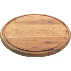 Metaltex Schneidebrett rund aus Akazienholz 24 cm