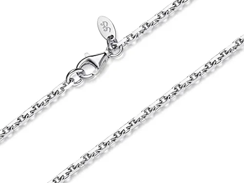 Ankerkette 2mm Breite, Silberkette - echt 925 Silber, verschiedene Längen zur Auswahl