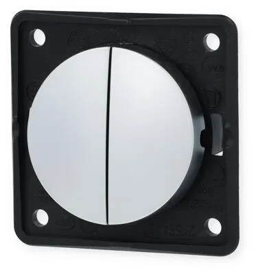 Berker Integro Flow/Pure Serienschalter, chrom matt, 12/230V