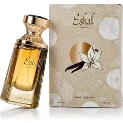 Paris Corner Eshal Vanilla Eau de Parfum 100 ml - Damendüfte mit süßem Vanilleduft, perfekt für einen verführerischen Auftritt und langanhaltenden Duftgenuss.