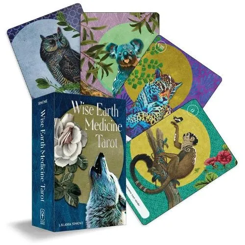 Wise Earth Medicine Tarot: 78 Farbige Karten und 96-seitiges Begleitbuch - Umweltwissenschaft: Entdecken Sie die Weisheiten der Natur mit diesem einzigartigen Tarot-Set, das Ihnen hilft, Ihre Intuition zu stärken und die Verbindung zur Erde zu vertiefen.