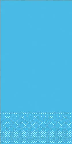 Mank Servietten aus Tissue 40 x 40 cm | 1/8- Falz Dinner Serviette | praktische Einmal-Serviette | 100 Stück | (Aqua Blau, 40 x 40 cm)