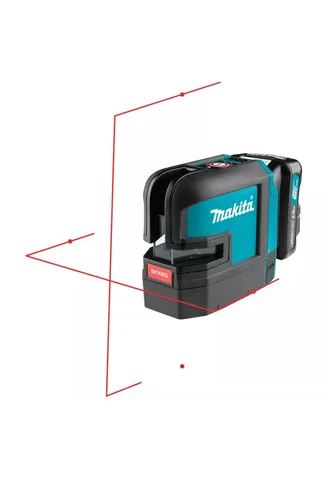 Makita Akku-Kreuzlinienlaser SK106DZ, rot 12V max. (ohne Akku, ohne Ladegerät) - Lasermessgerät mit präzisen Linien, ideal für perfekte Ausrichtung beim Bau oder Renovierung.