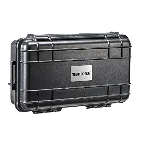mantona Outdoor Schutzkoffer XS - Wasserdichter & stoßfester Kamerakoffer, ideal für den sicheren Transport von Fotoequipment und empfindlichen Gegenständen. Stapelbar und mit individuell zuschneidbaren Schaumstoffeinlagen für perfekten Schutz.