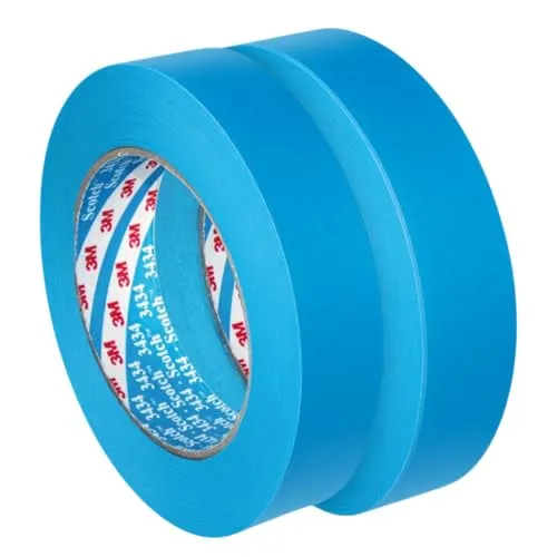 Dpm tapes - 3434 - Malerabdeckband für Karosserie, Rahmen, Silikon, Modellbau, 25 mm x 50 m, blau (2 Rollen)