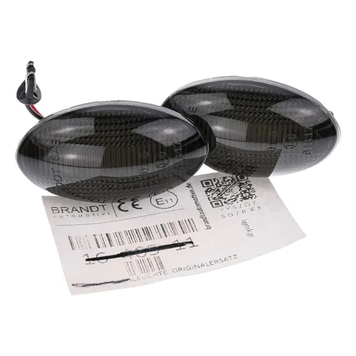 SEITEN BLINKER LED Schwarz für MINI Clubman I R55 07-14 - Hochwertige Blinkleuchten mit CAN-Bus-Technologie für eine einfache Installation. ECE-geprüft und TÜV-frei, bieten sie zuverlässige Sichtbarkeit und modernes Design.