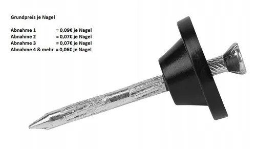 Dichtnagel Noppenbahn Noppenfolie Baudrainage Dichtnägel Hochbeet Folie dicht