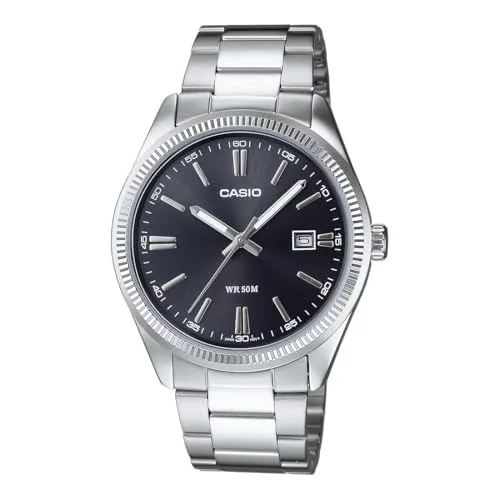 Casio Herren Armbanduhr MTP-1302PD-1A1VEF in silber von CASIO