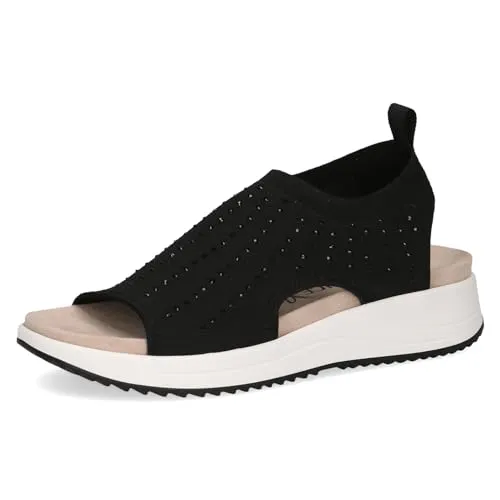 CAPRICE Sandale 9-28706-42 035 G-Weite - Wanderschuhe mit leichtem, atmungsaktivem Obermaterial und komfortabler G-Weite für breitere Füße. Ideal für den Sommer, dank innovativer CAP Mem/fb wash-Technologie bleibt die Sandale frisch.