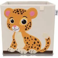 LIFENEY Aufbewahrungsbox Kinder mit Tiger Motiv in beige von Lifeney