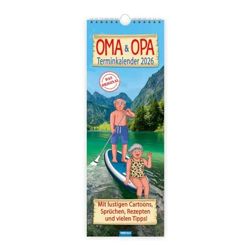 TRÖTSCH Maxi-Streifenkalender 2026 für Oma und Opa von TROTSCH