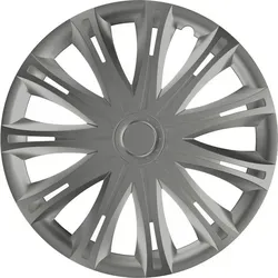 HP Autozubehör Radkappen R15 Silber 1 St. - Kfz-Innenraum-, -Aussenausstattung, rostfreie Sicherheits-Metallspannringe mit Ventilaussparung für eine perfekte Passform.