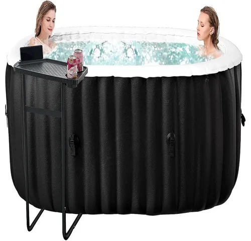 Meulbaty Whirlpool Aufblasbarer Whirlpool für 2 Personen mit Massagedüsen, (1-tlg), für den Außenbereich, 190 x 120 x 66 cm