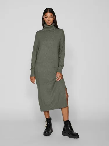 Vila Strickkleid VIRIL ROLL NECK L/S MIDI DRESS - NOOS