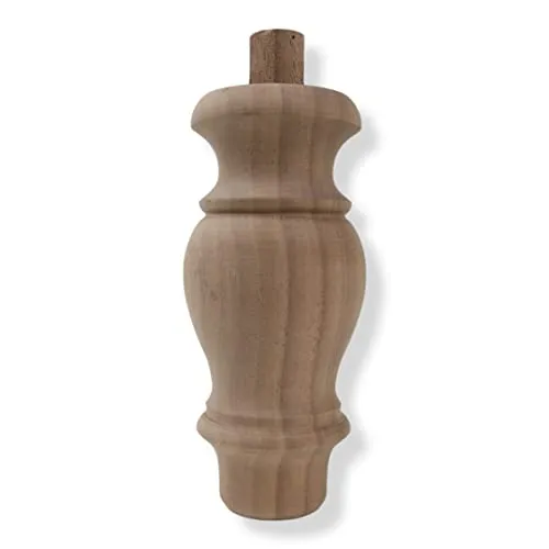 Holzando Holzfüße für Möbel aus Nussbaum ø75 - naturbelassenes Holz - ideal für Restauration & Reparatur - Möbelfüße Holz in Verschiedene Größen & Materialien erhältlich