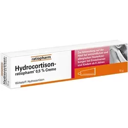Hydrocortison ratiopharm 0,5% Creme - Arzneimittel zur Linderung von Juckreiz und Hautirritationen, gut verträglich und ideal für leichte entzündliche Hauterkrankungen.