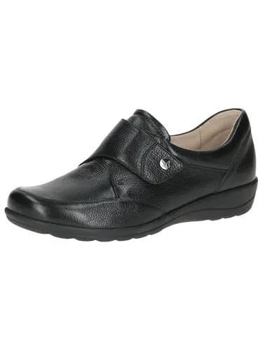 Caprice Damen Halbschuhe 9-24656-43 schwarz nappa 39 - Slipper & Loafer mit hochwertigem Leder und praktischem Klettverschluss für individuellen Sitz. Ideal für Alltag und Freizeit, bietet der Schuh hohen Tragekomfort dank AIRMOTION-Technologie.