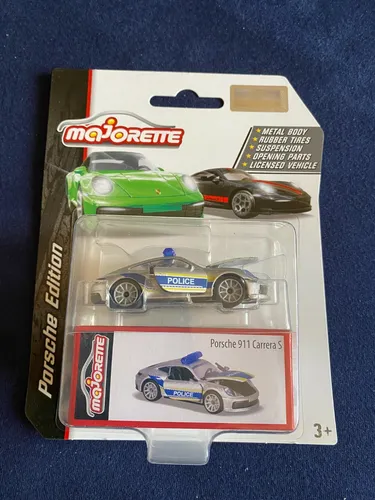 Majorette 212053153 Deluxe Porsche 911 Carrera S + Sammelbox