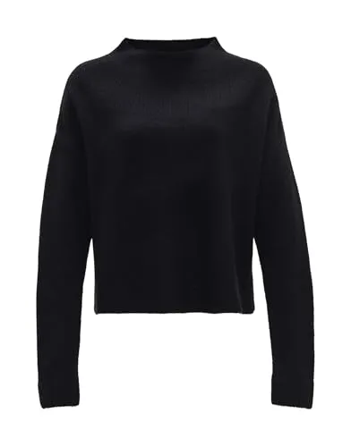 OPUS Damen Pullover PASIKA Regular | Weicher Wollmix in Black, Größe 42 - Thermooberteile für Damen, dieser Feinstrickpullover vereint stilvollen Komfort und zeitloses Design, perfekt für vielseitige Outfits.