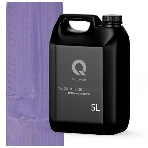 Holzimprägnierung Holzschutzfarbe Wetterschutzfarbe Lavender Blau 5L Q-COVER