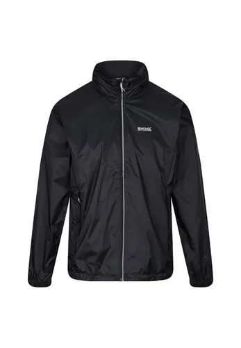 Regatta Herren Lyle Iv Jacke, Schwarz, 4XL - Funktionsjacke mit strapazierfähiger, wasserabweisender Beschichtung und versteckter Kapuze, ideal für Outdoor-Aktivitäten bei jedem Wetter.