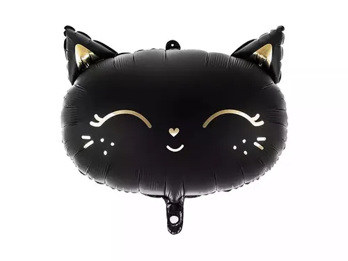 Balon foliowy Kotek 48x36cm czarny PartyDeco 5900779137097 in schwarz von PartyDeco