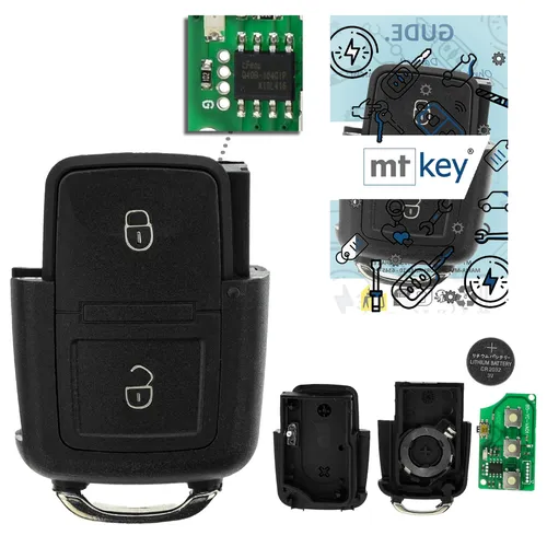 Funk Schlüssel für VW BORA 1J GOLF IV POLO 9N 1J0959753CT Sender Fernbedienung