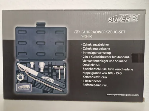 Messingschlager SuperB Fahrradwerkzeug Set 9 Teilig