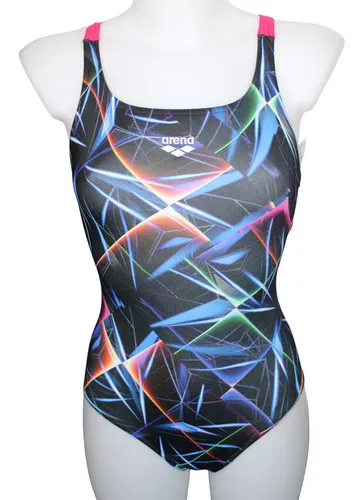 DAMEN BADEANZUG SCHWIMMZUG 005782550 SCHWARZ BUNT MULTI SPEEDO Gr. 36 NEU