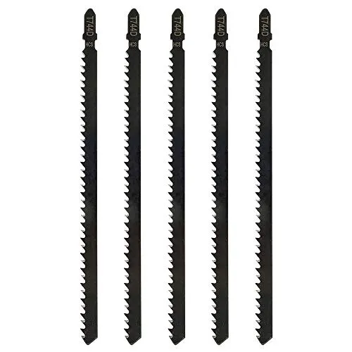 Stück Stichsägeblätter T744D Professionelle 180 mm für Stahl, Holz und Metall, Zubehör für Stichsäge, kompatibel mit Bosch, Metabo etc 5