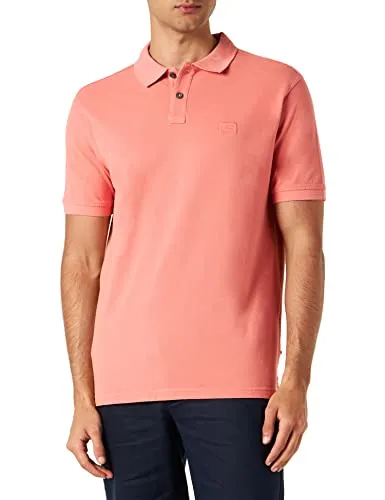 camel active Poloshirt GMD - Hochwertiges Herren Poloshirt aus Piqué-Baumwolle mit authentischem Used-Look, ideal für den Alltag oder das Büro. Regular Fit für optimalen Tragekomfort.