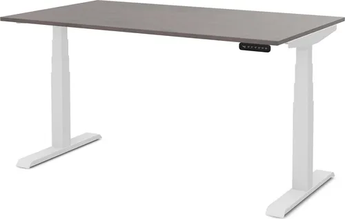 ASSMANN Pitino Elektrisch Höhenverstellbarer Schreibtisch 120x70cm - Anthrazit Weiß - Flexibler Steh-Sitz-Schreibtisch Pitino für die ganze Familie! Mit Memoryfunktion und stufenloser Höhenverstellung für mehr Komfort und ergonomisches Arbeiten. Ideal für Homeoffice und Kinderzimmer.