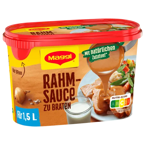 Maggi Rahm-Sauce zu Braten ergibt 1,5 Liter