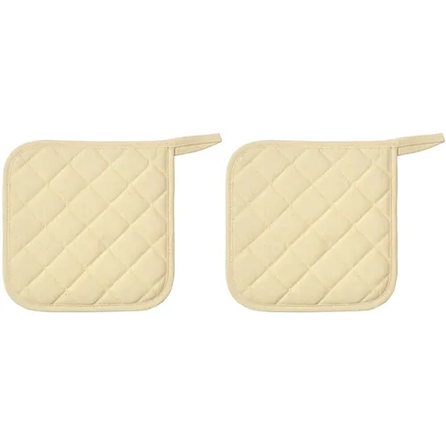 EDUPLAY 230-036 Kinder Topflappen aus 100% Baumwolle, natur, natur (2er Pack)