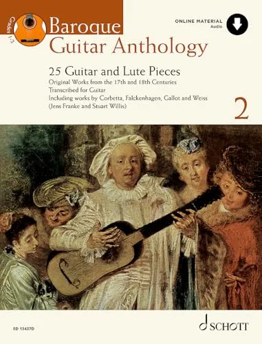 Baroque Guitar Anthology 2: 25 Guitar and Lute Pieces. Band 2. Gitarre. (Schott Anthology Series, Band 2, Band 2)