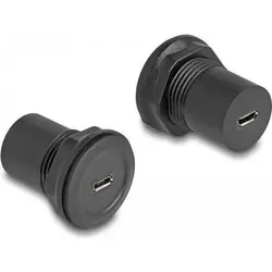 Delock USB-Adapter - mini-USB Typ B (W) zu mini-USB Typ B (W) - Schwarz