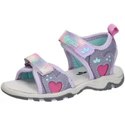 Lico Sandale Blacky V lila 31 EU - Wanderschuhe für Kinder, ideal für Sommerabenteuer mit Klettverschluss und rutschfester Gummisohle für sicheren Halt.