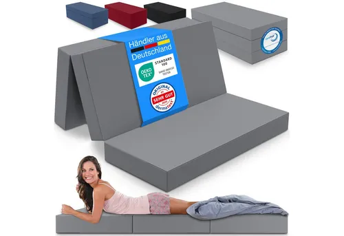 ELONEO Klappmatratze 3-teilige Faltmatratze