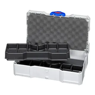 KNIPEX TANOS MINI-systainer® 171 mm 97 90 00 LE - Werkzeugkästen mit T-Loc-Verschluss für einfache Einhandbedienung, ideal für schnellen Zugriff auf Inhalte ohne Trennung.