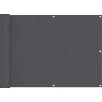 vidaXL Balkonsichtschutz Anthrazit 75 x 200 cm - Stylischer Balkonsichtschutz aus UV-beständigem Polyester, ideal für Gärten und Terrassen. Bietet modernen Look und Schutz, einfach zu handhaben und langlebig – perfekt für entspannte Sommertage!