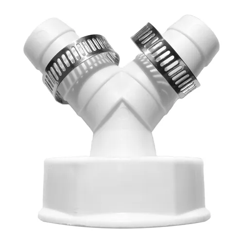 Doppelabfluss Abfluss Adapter 1  1/2 Zoll für Geschirrspüler und Waschmaschine