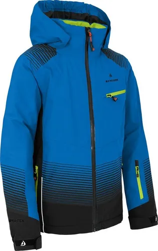 Bergson Skijacke VEIKO Kinder Skijacke, stylisch und warm, Größe 164, blau - Funktionale Kinder-Skijacke mit PFC-freier Imprägnierung für zuverlässigen Wetterschutz. Ideal für aktive Tage im Schnee und bequem zu tragen.