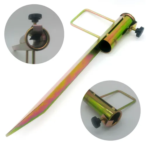 Rasendorn Metall Sonnenschirmhalter Bodenhülse Erdspieß Schirm Halter verzinkt