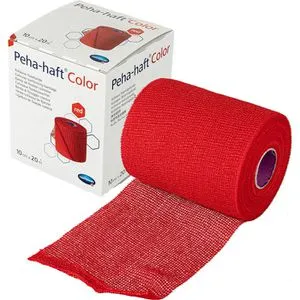 Hartmann Fixierbinden Peha-Haft Color rot, selbsthaftend ohne Klebstoff, 20m x 10cm