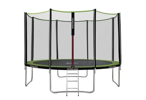 VENDOMNIA Fitnesstrampolin 366 cm mit Sicherheitsnetz und Leiter - Genießen Sie Spaß und Bewegung im Freien mit dem VENDOMNIA Gartentrampolin. Inklusive Sicherheitsnetz und Leiter für einfache Nutzung. Fördert Fitness und bietet ein tolles Sprungerlebnis in 6 Farben.