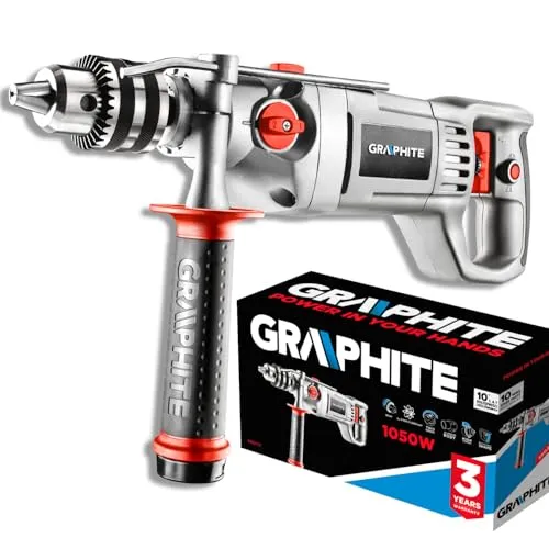 GRAPHITE 1050W Schlagbohrmaschine mit 2-Gang-Funktion von GRAPHITE