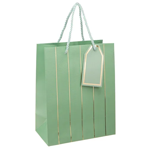 Elegante Geschenkverpackung mit Streifen und edlem Design