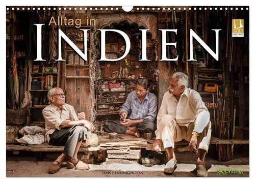 Jens Benninghofen | Alltag in Indien 2026 Wandkalender - Entdecken Sie 12 faszinierende Alltagsszenen aus Indien in diesem hochwertigen DIN A3 Kalender. Ideal für Reisefans und als dekorativer Wandschmuck.