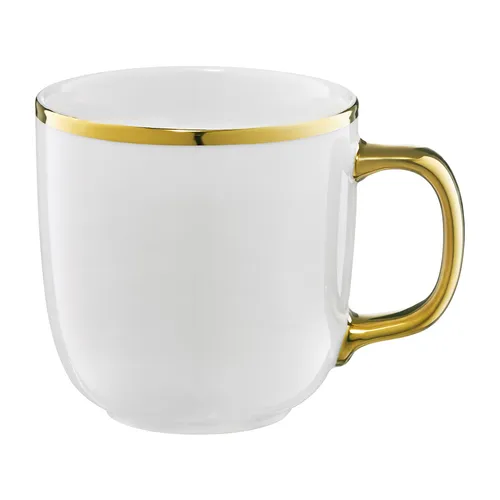 Kaffeetasse Gold Becher Porzellan Kaffeebecher Tasse Royal Vintage groß 330 ml